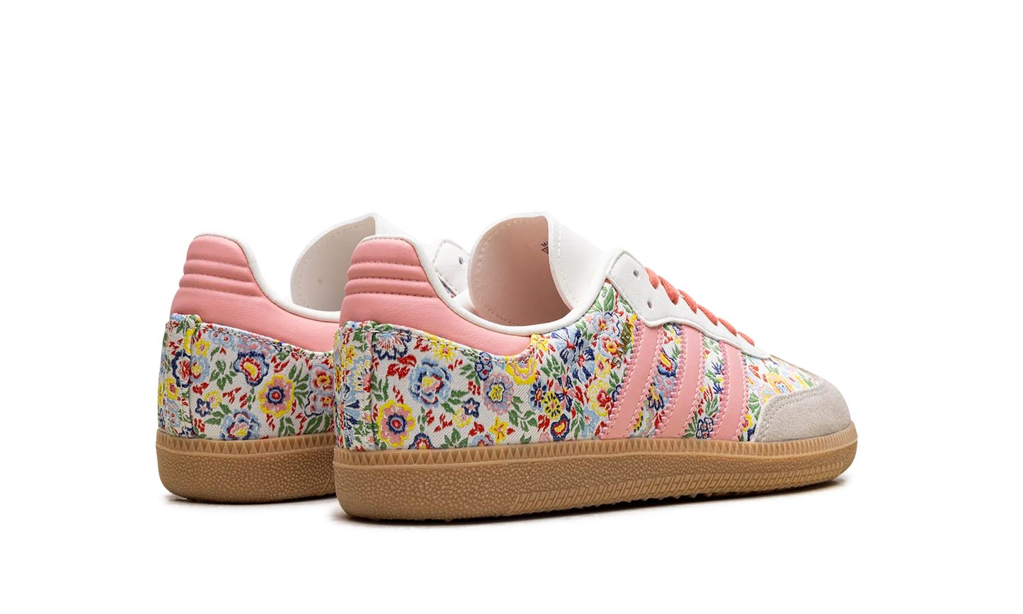 Parte de trás das sapatilhas Adidas Samba OG GS Liberty London Floral Embroidery