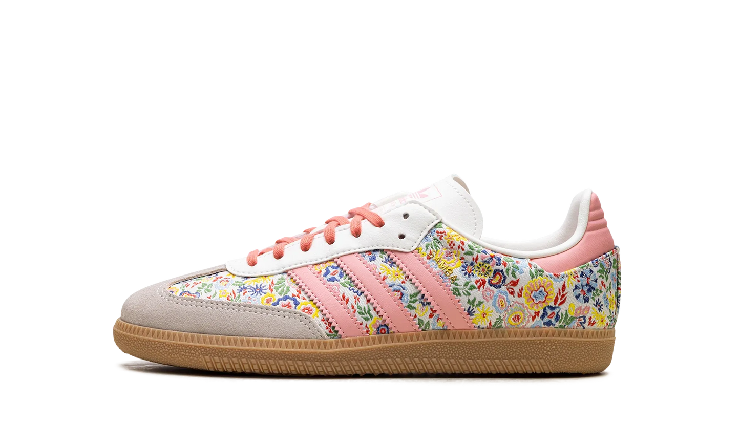 Lado esquedo das Sapatilhas Adidas Samba OG GS Liberty London Floral Embroidery