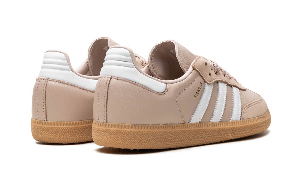 Parte de trás das sapatilhas Adidas Samba OG Wonder Taupe
