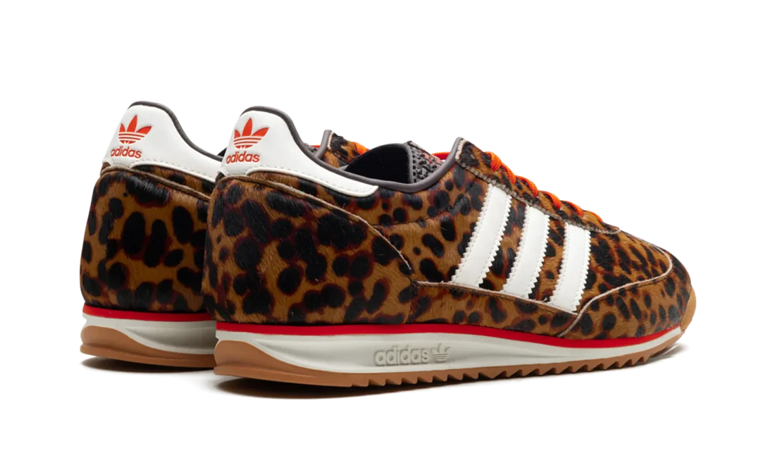Parte de trás das sapatilhas Adidas SL 72 Og Leopard Print