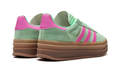 Parte de trás das sapatilhas Adidas Gazelle Bold Pulse Mint Pink