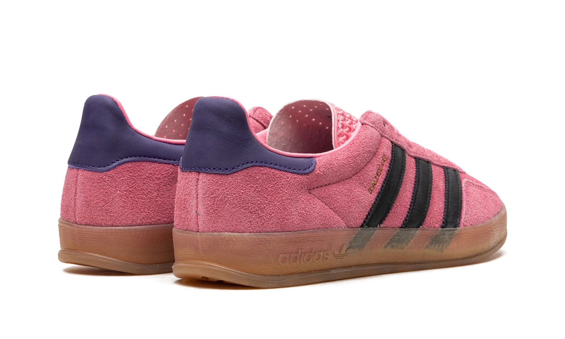 Parte de trás das sapatilhas Adidas Gazelle Indoor Bliss Pink Purple