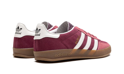 Parte de trás das sapatilhas Adidas Gazelle Indoor Maroon