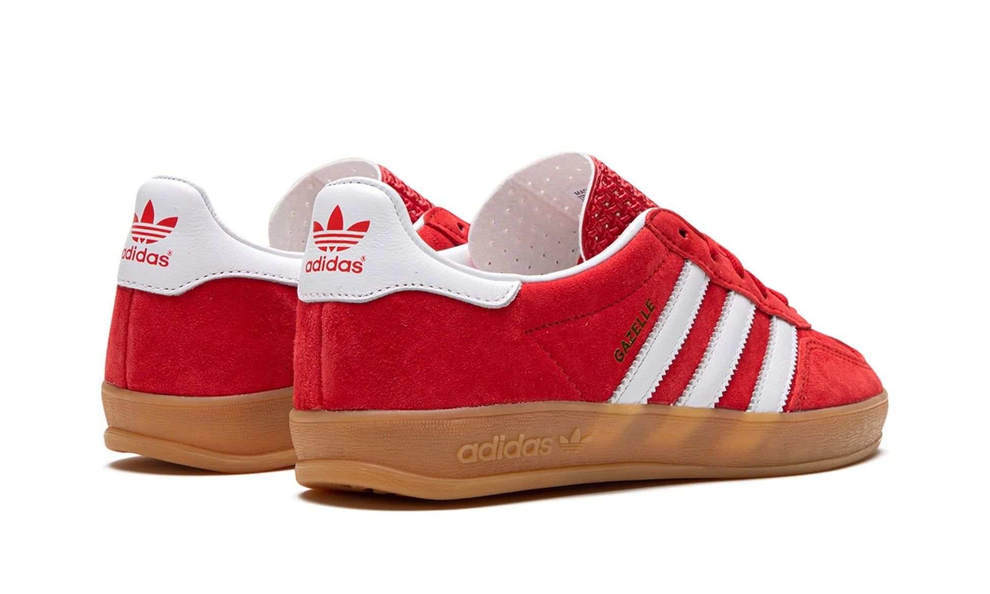 Parte de trás das sapatilhas Adidas Gazelle Indoor Scarlet Cloud White