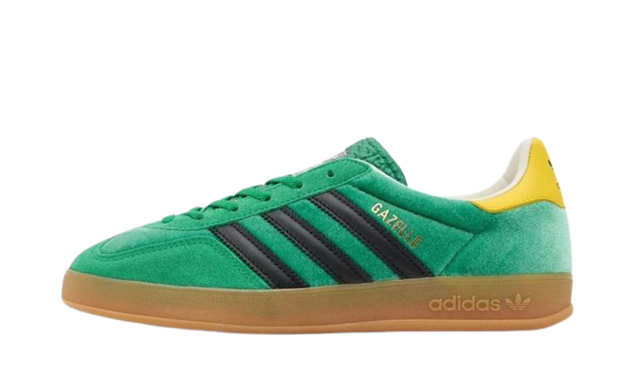 Lado esquerdo das sapatilhas Adidas Gazelle Indoor size? Exclusive Green Yellow