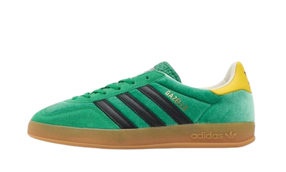 Lado esquerdo das sapatilhas Adidas Gazelle Indoor size? Exclusive Green Yellow