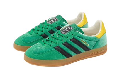 Parte da frente das sapatilhas Adidas Gazelle Indoor size? Exclusive Green Yellow