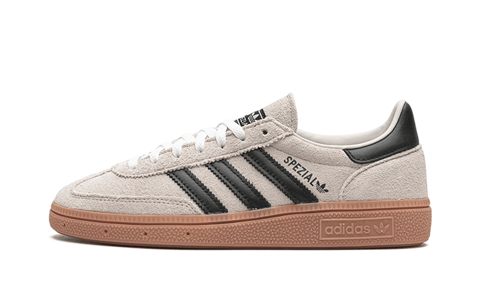 Lado esquerdo das sapatilhas Adidas Handball Spezial Aluminum Core Black