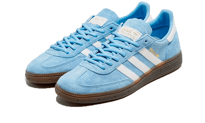 Parte da frente das sapatilhas Adidas Handball Spezial Light Blue