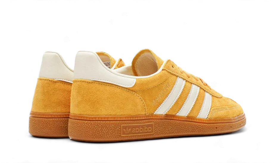 Parte de trás das sapatilhas Adidas Handball Spezial Preloved Yellow