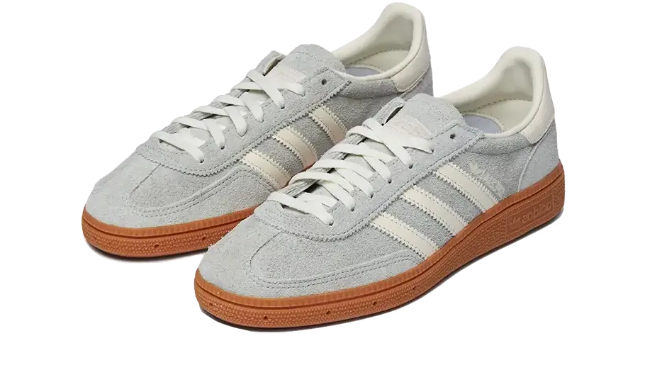 Parte da frente das sapatilhas Adidas Handball Spezial Wonder Silver