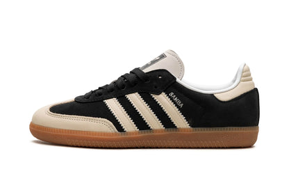 Lado esquerdo das sapatilhas Adidas Samba OG Black Wonder White