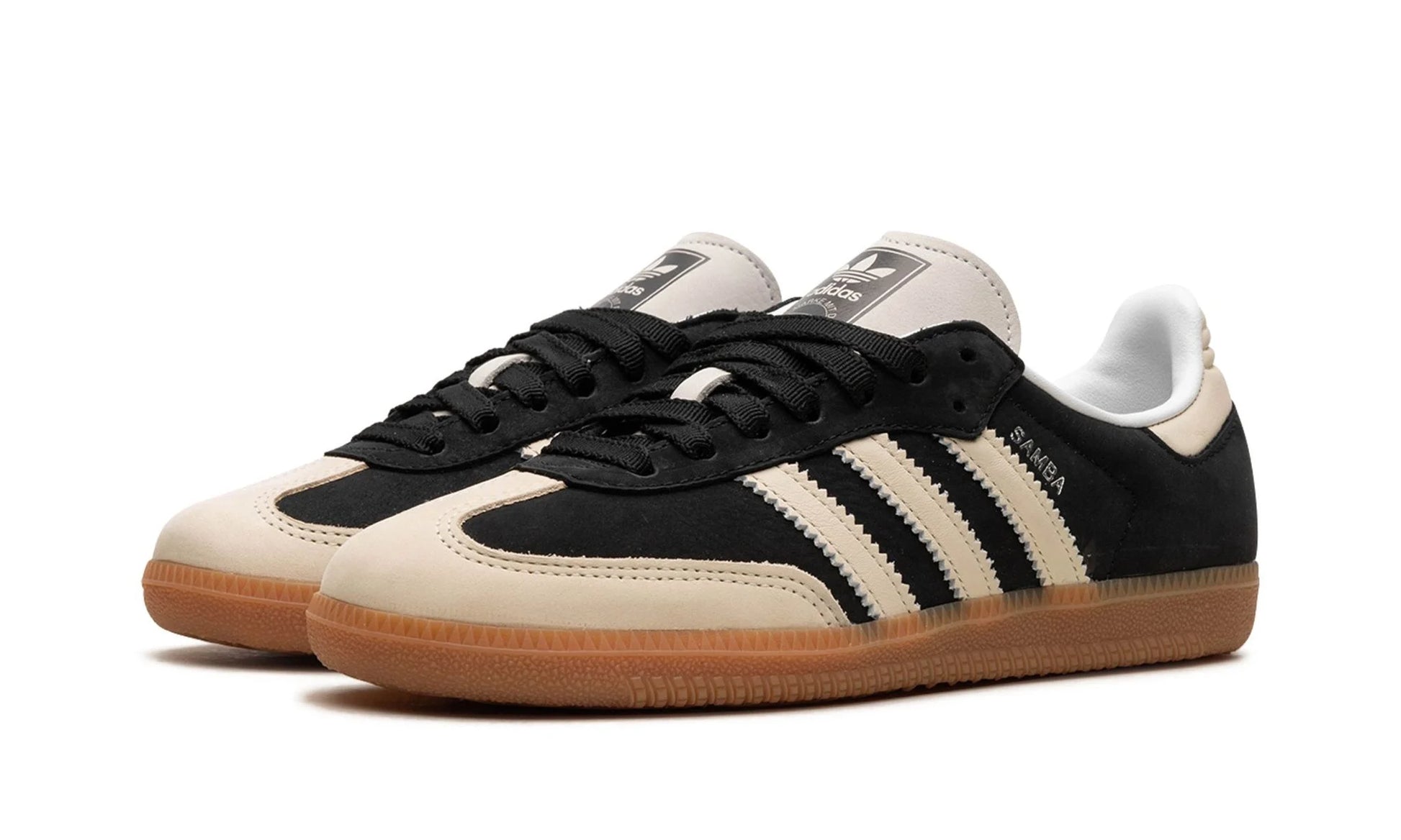 Parte da frente das sapatilhas Adidas Samba OG Black Wonder White