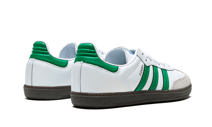 Parte de trás das sapatilhas Adidas Samba OG White Green