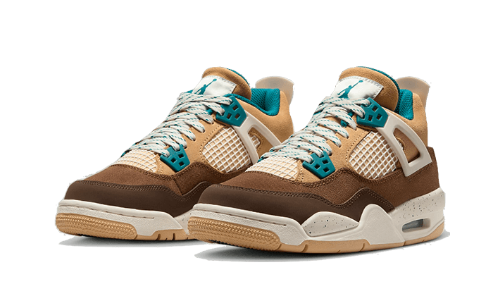 Parte da frente das sapatilhas Air Jordan 4 Retro Cacao Wow