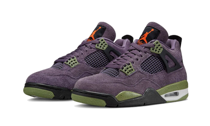 Parte da frente das sapatilhas Air Jordan 4 Retro Canyon Purple