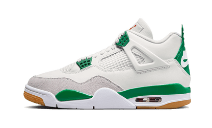 Lado esquerdo das sapatilhas Air Jordan 4 Retro SB Pine Green