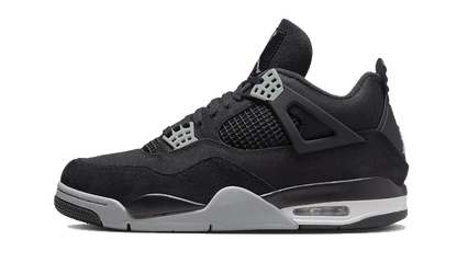 Lado esquerdo das sapatilhas Air Jordan 4 Retro SE Black Canvas