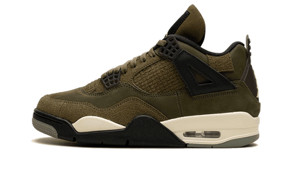 Lado esquerdo das sapatilhas Air Jordan 4 Retro SE Craft Medium Olive