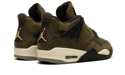 Parte de trás das sapatilhas Air Jordan 4 Retro SE Craft Medium Olive