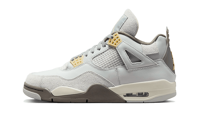 Lado esquerdo das sapatilhas Air Jordan 4 Retro SE Craft Photon Dust