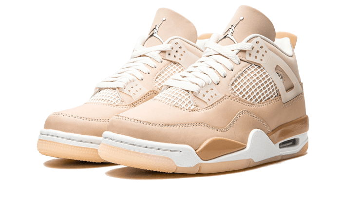 Parte da frente das sapatilhas Air Jordan 4 Retro Shimmer