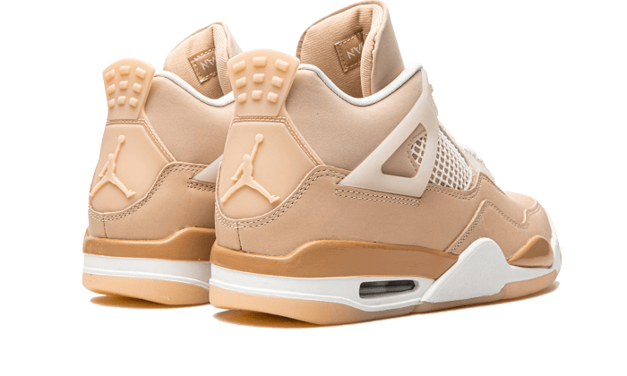 Parte de trás das sapatilhas Air Jordan 4 Retro Shimmer