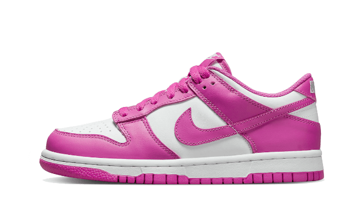 Lado esquerdo das sapatilhas Nike Dunk Low Active Fuchsia