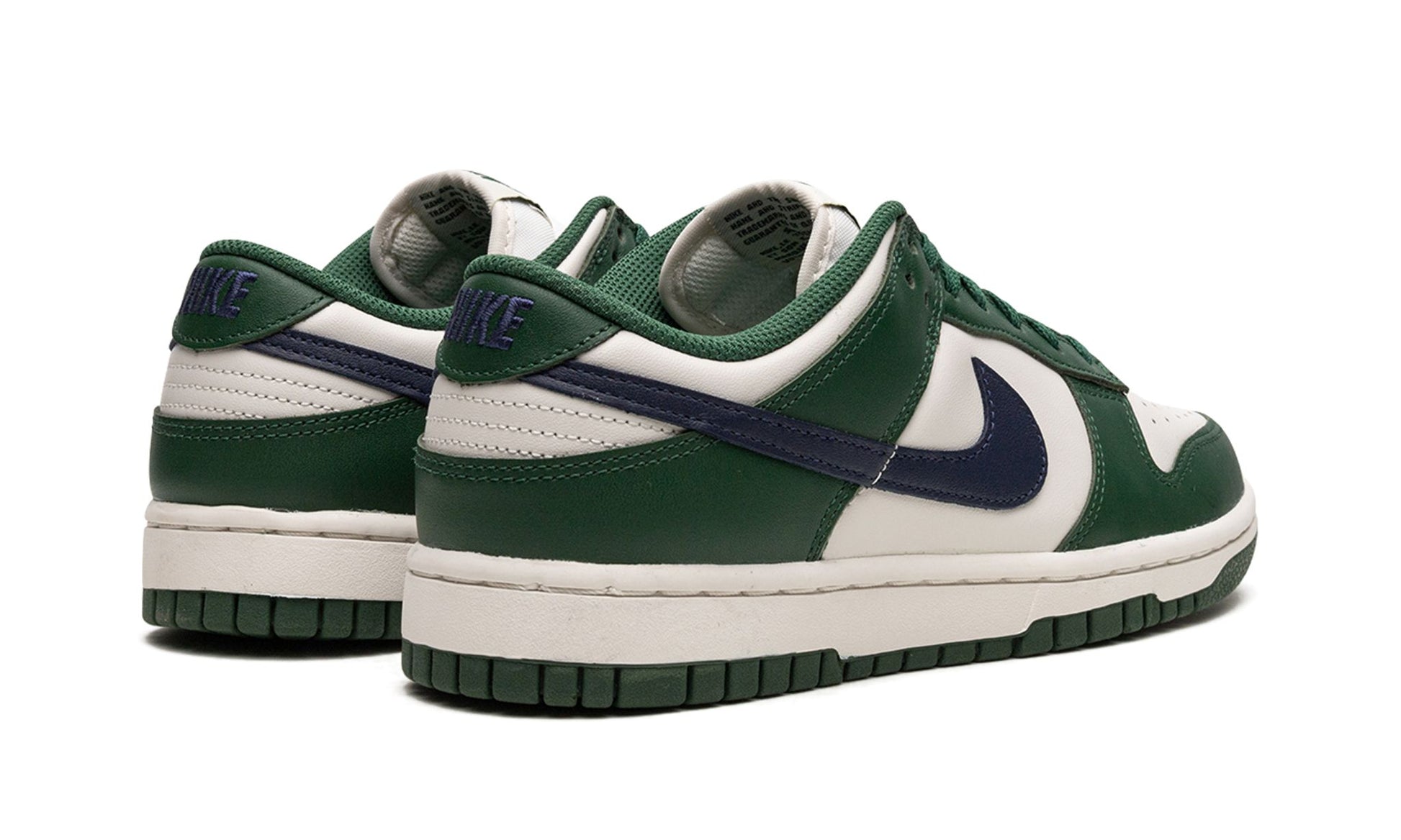 Parte de trás das sapatilhas Nike Dunk Low Gorge Green Midnight Navy