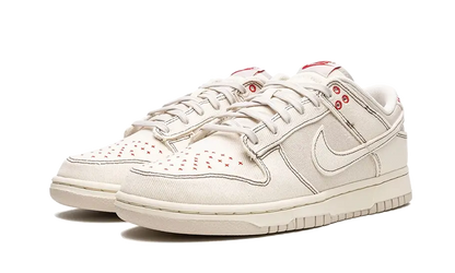 Parte da frente das sapatilhas Nike Dunk Low Sashiko Light Orewood Brown