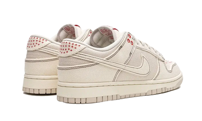 Parte de trás das sapatilhas Nike Dunk Low Sashiko Light Orewood Brown