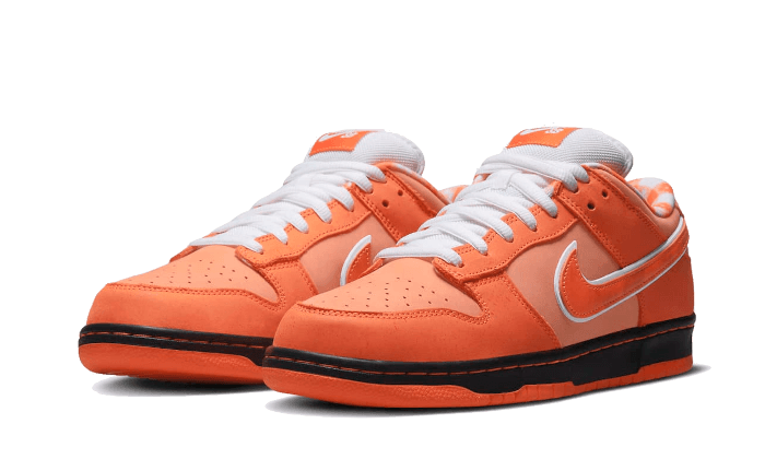 Parte da frente das sapatilhas Nike SB Dunk Low Concepts Orange Lobster